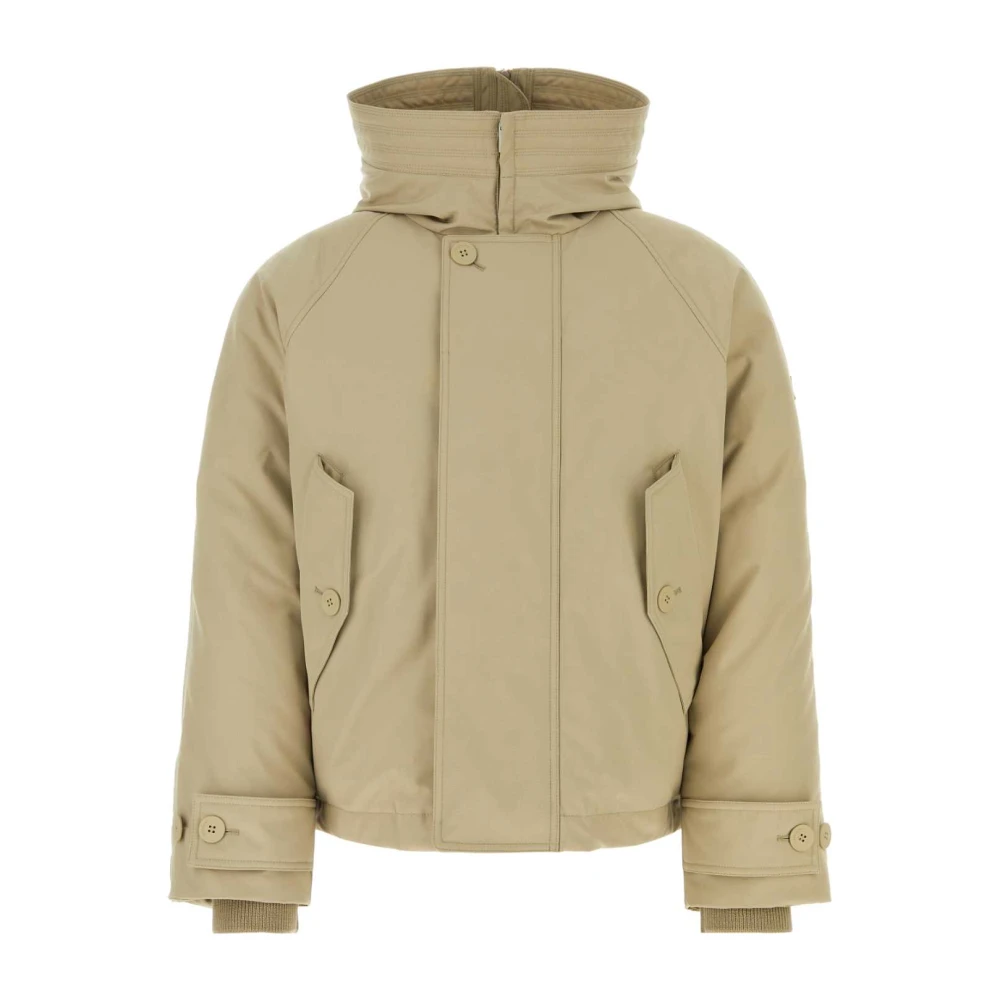 Salvatore Ferragamo Gewatteerde Beige Jas Beige Heren