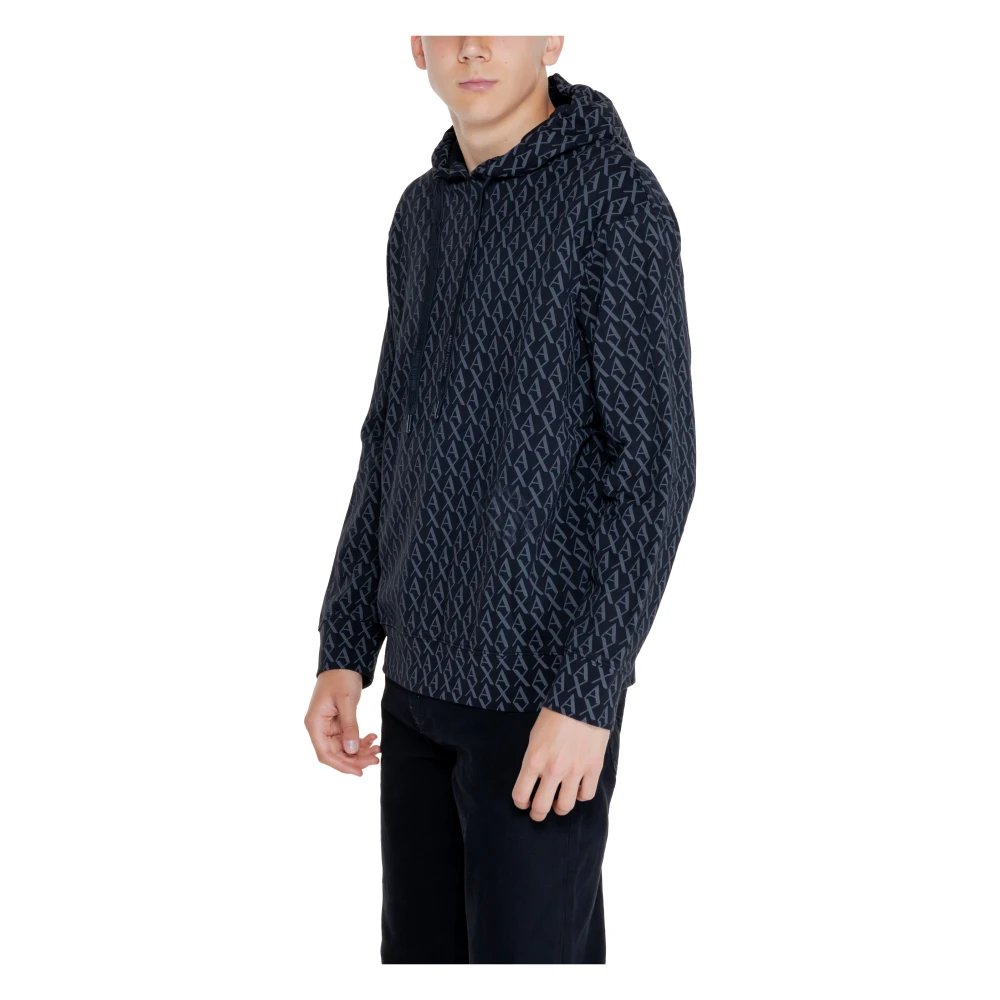 Armani Exchange French terry sweatshirt Black Heren