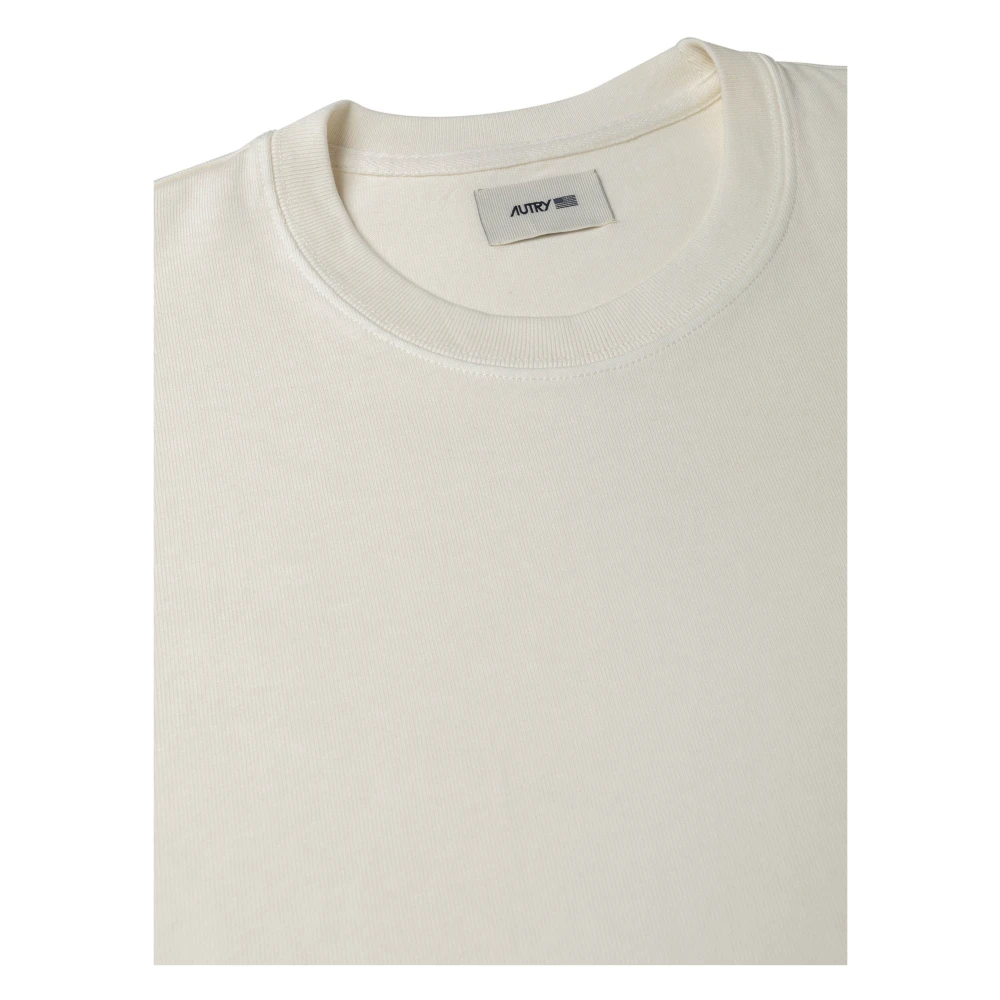Autry Cotton Logo T-shirt Beige Dames