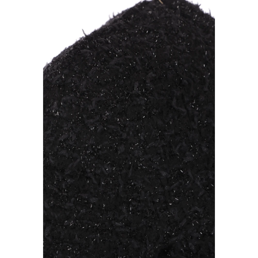 Balenciaga Zwart Tweed Cropped Vest Black Dames