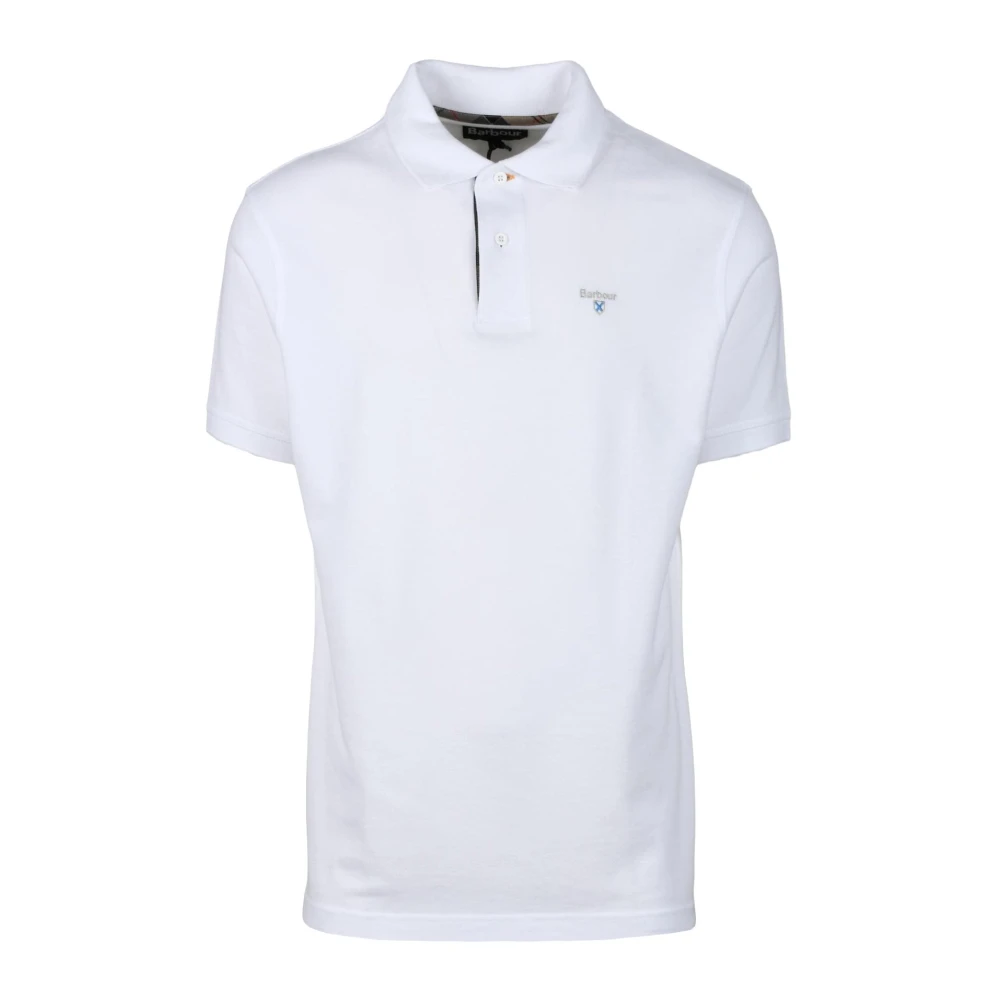 Barbour Katoenen Polo Shirt White Heren
