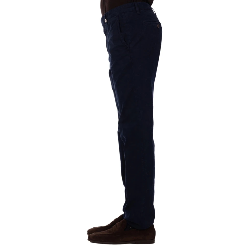 Myths Lange katoenen broek met logo Blue Heren