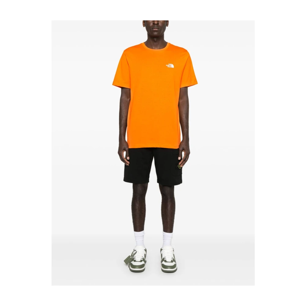 The North Face Oranje T-shirt met logo print Orange Heren