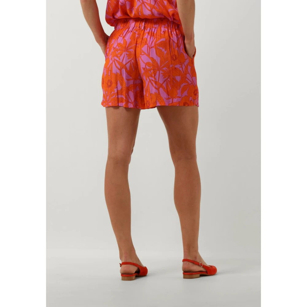 Ydence Paarse Zomer Shorts Katie Multicolor Dames