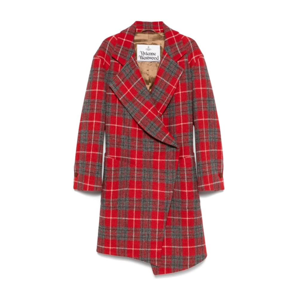 Vivienne Westwood Rode Double-Breasted Jas Red Dames