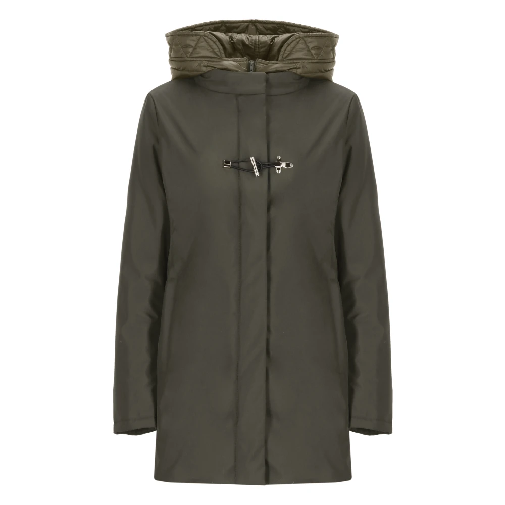 Fay Groene Hoodiejas met Ritssluiting Green Dames