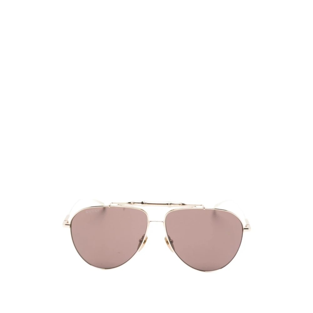 Gucci Yellow Sunglasses, Female, One Size, Square Frame Sunglasses