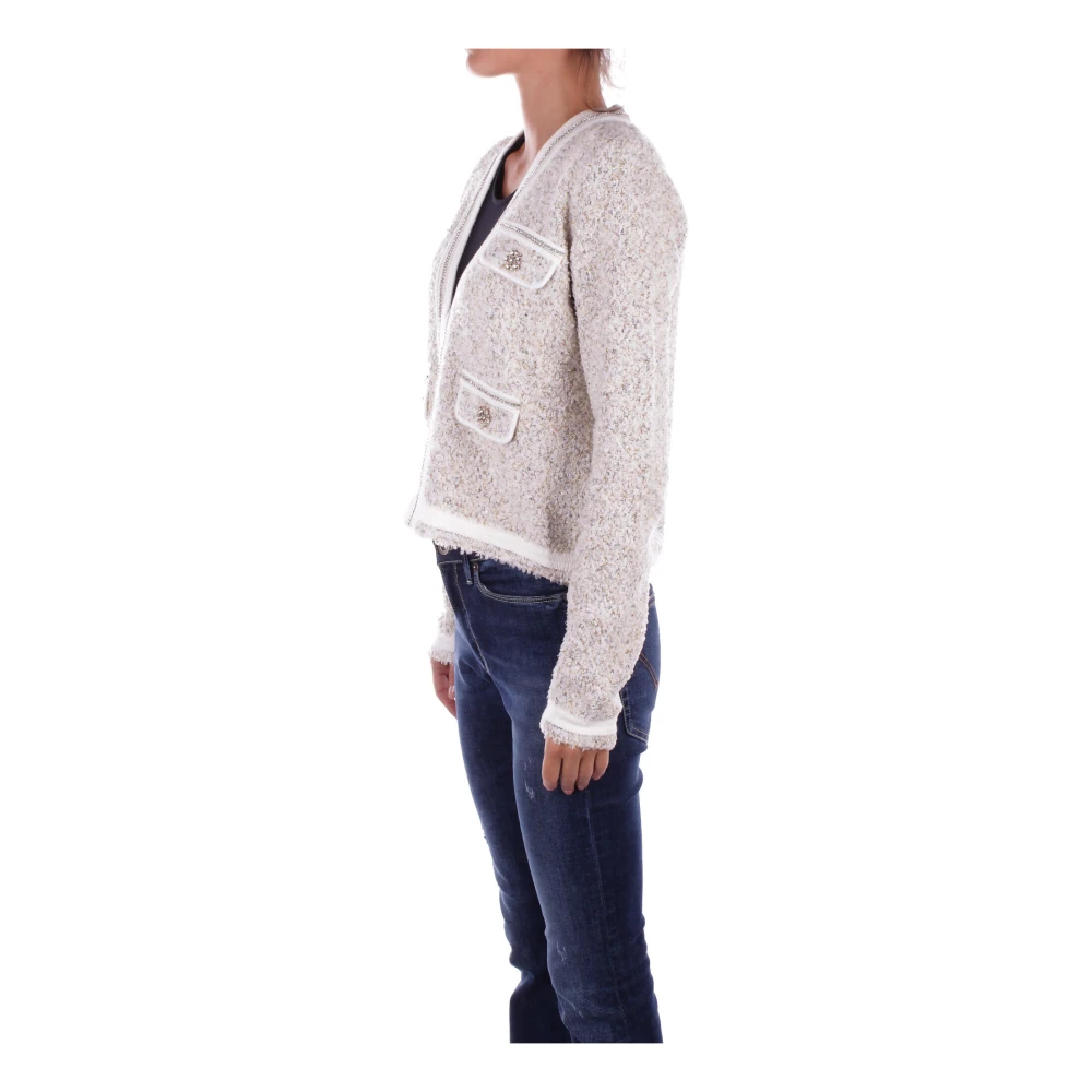 Blugirl Beige Sweater met Decoratie Haken Beige Dames