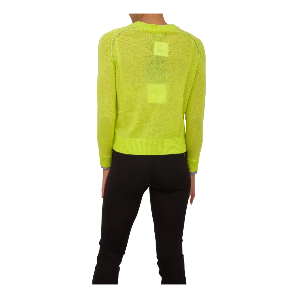 Nenette Groene Kasjmier Trui met Lange Mouwen Green Dames