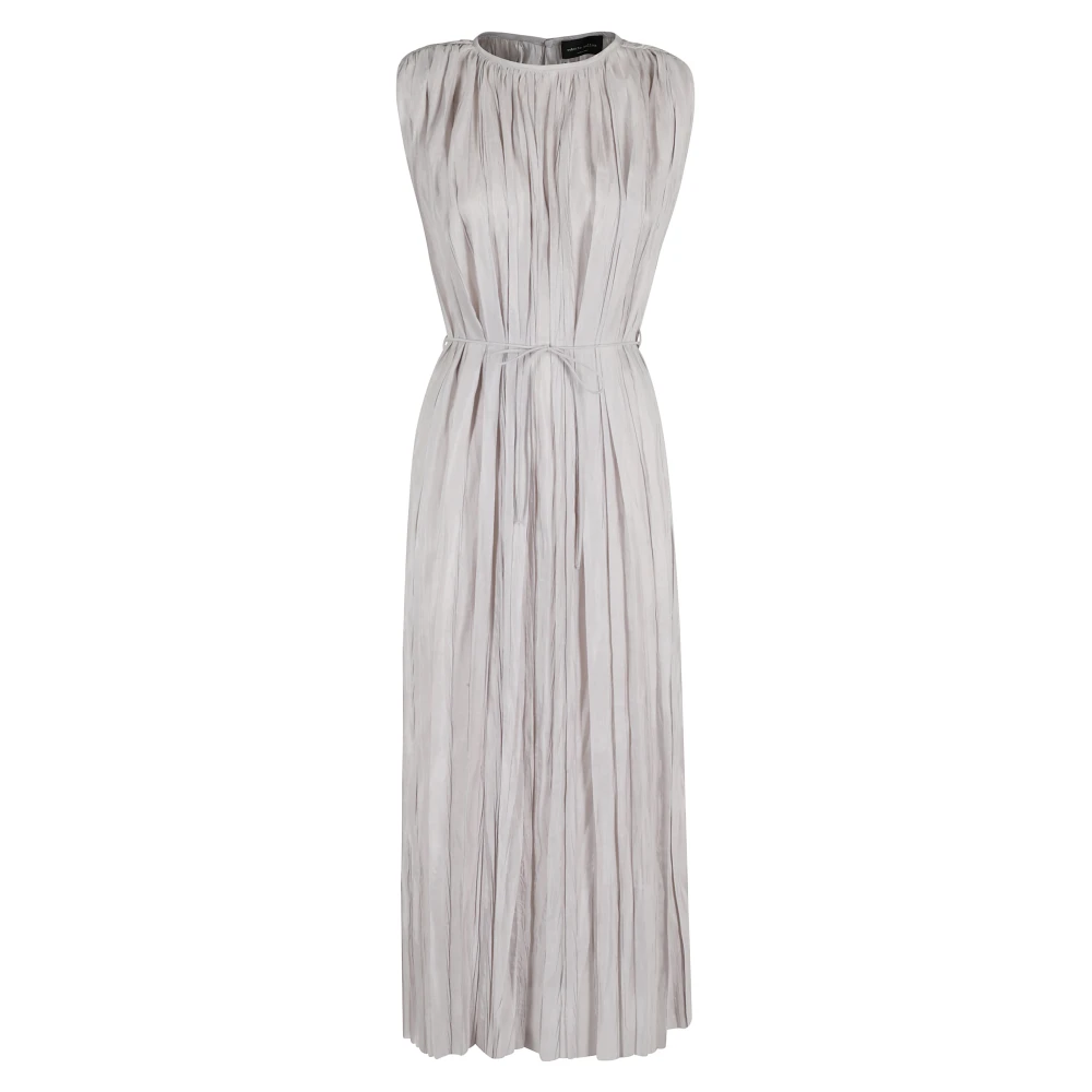 Roberto Collina Geplooide Jurk Gray Dames