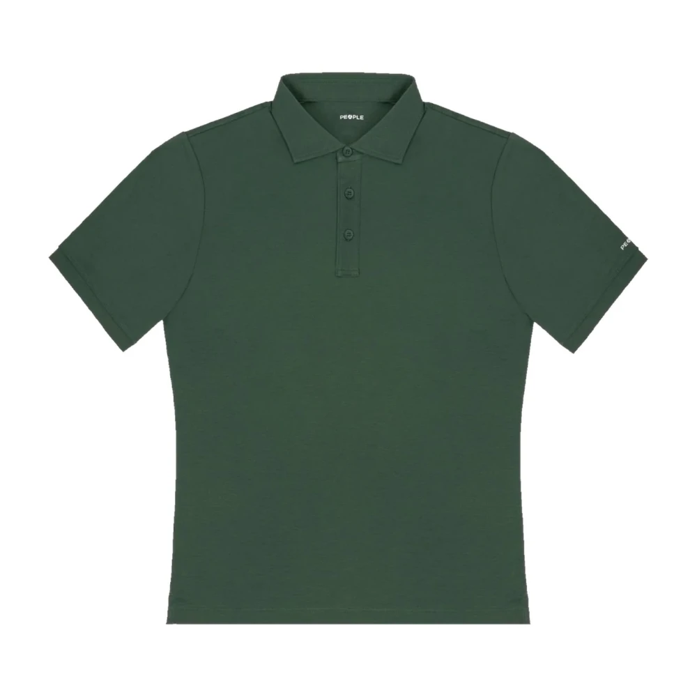 People of Shibuya Polo Korte Mouw Green Heren