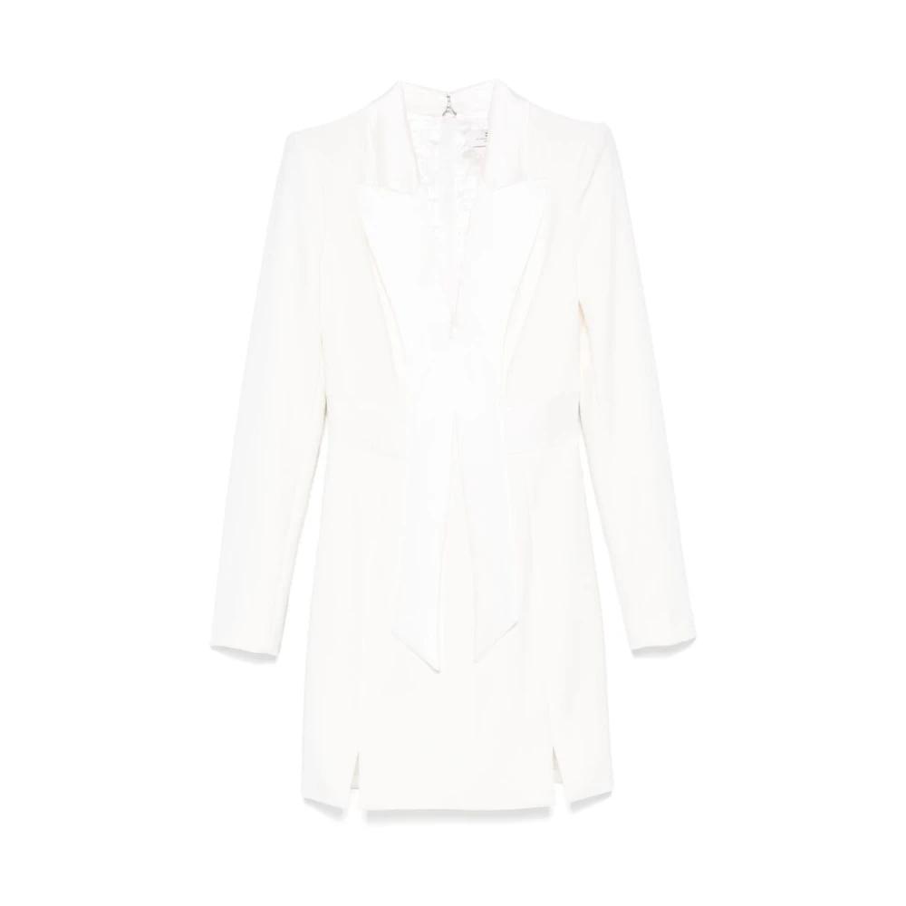 Elisabetta Franchi Witte Korte Jurk met Sjaal White Dames