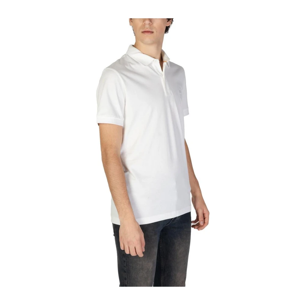 Hugo Boss Korte mouwen katoenen poloshirtcollectie White Heren