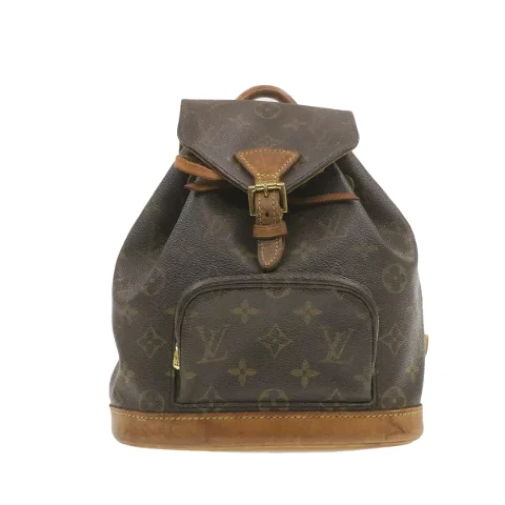 Louis Vuitton Vintage Pre-owned Canvas backpacks Brown Dames