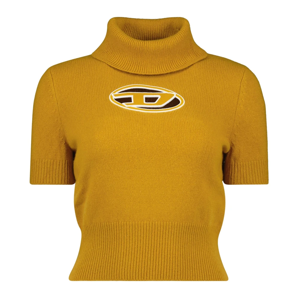 Diesel Gele Wollen en Kasjmier Coltrui Yellow Dames