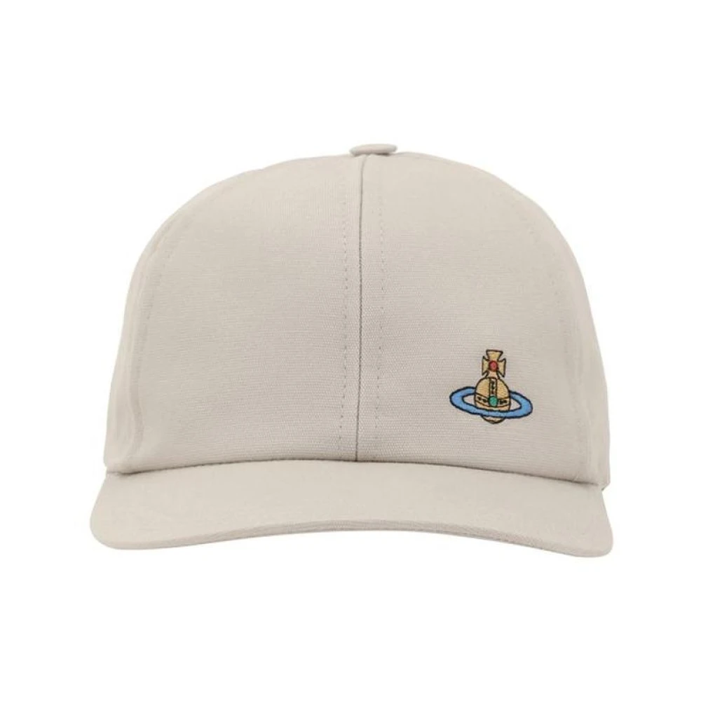Vivienne Westwood Geborduurde Orb Baseballpet White Heren