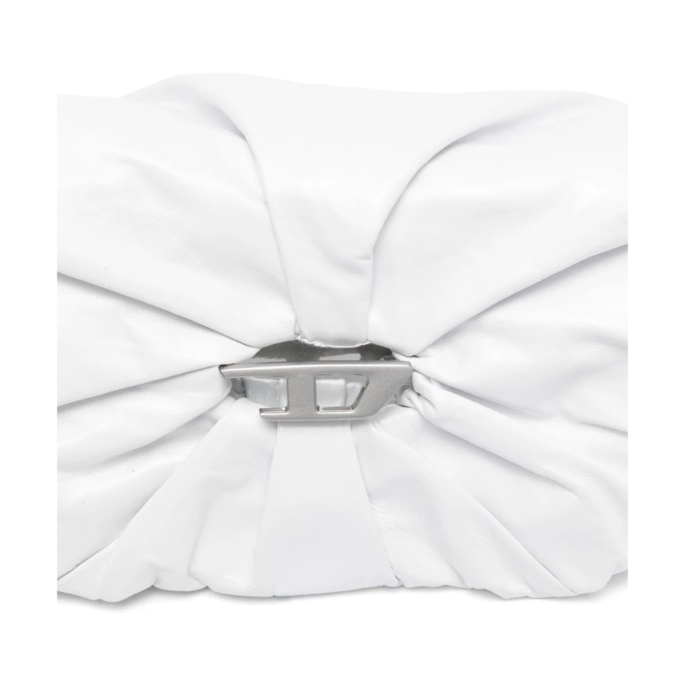 Diesel Witte Schoudertas met Omslag en Ritszak White Dames