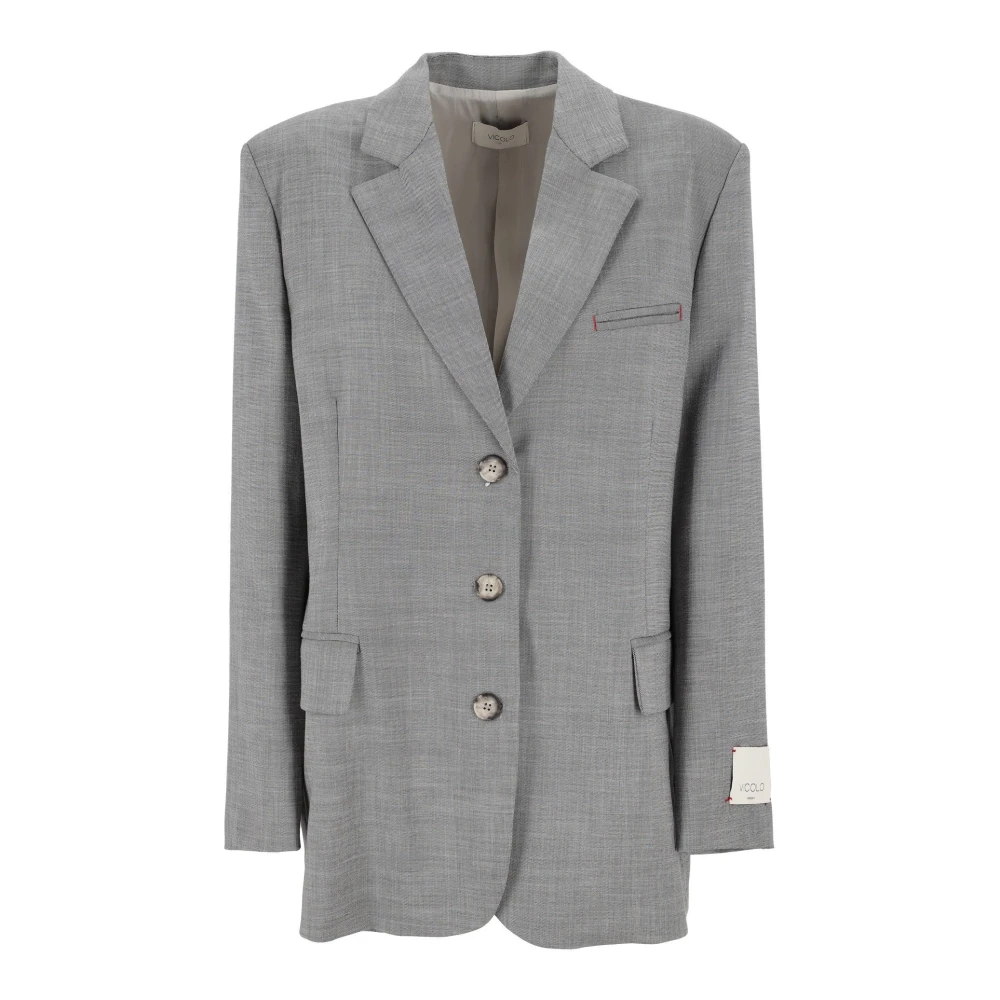 ViCOLO - Jackets > Blazers - Gray - ViCOLO - Modalova