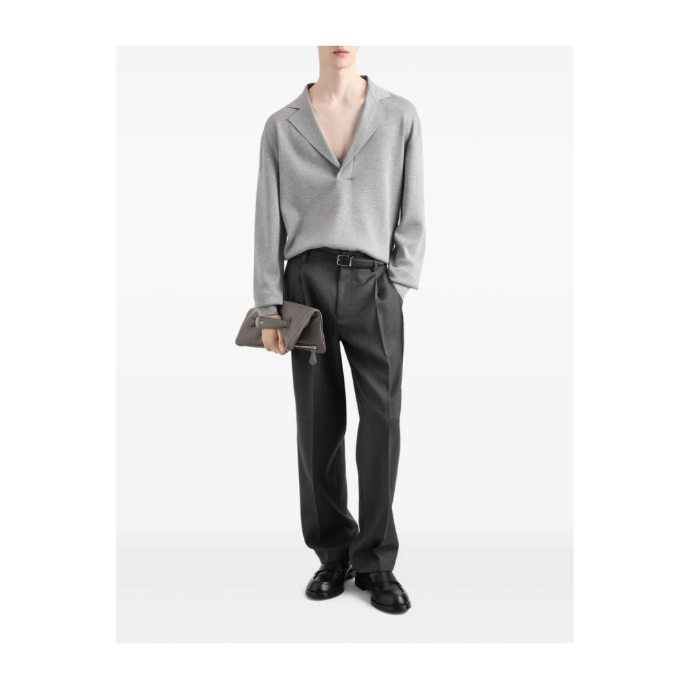 Dolce & Gabbana Luxe Grijze Broek voor Mannen Gray Heren