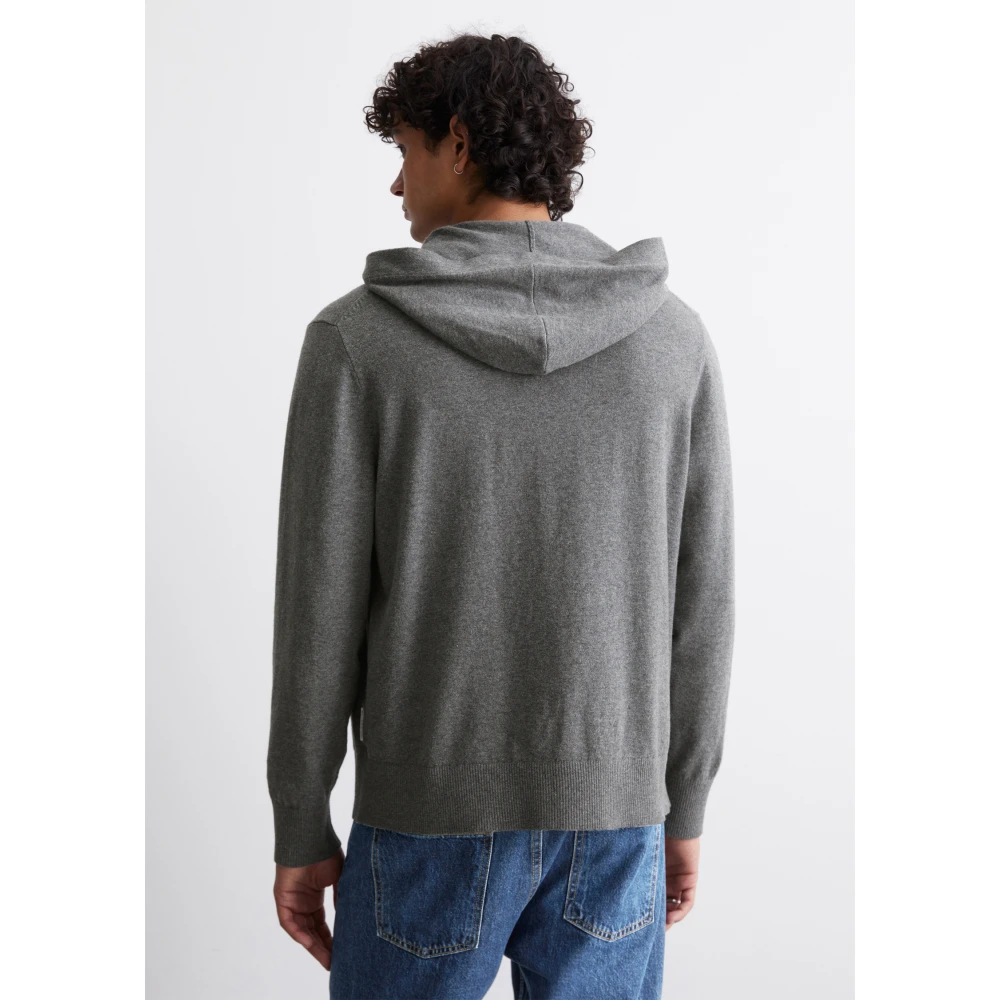 Marc O'Polo Hoodie vest normaal Gray Heren