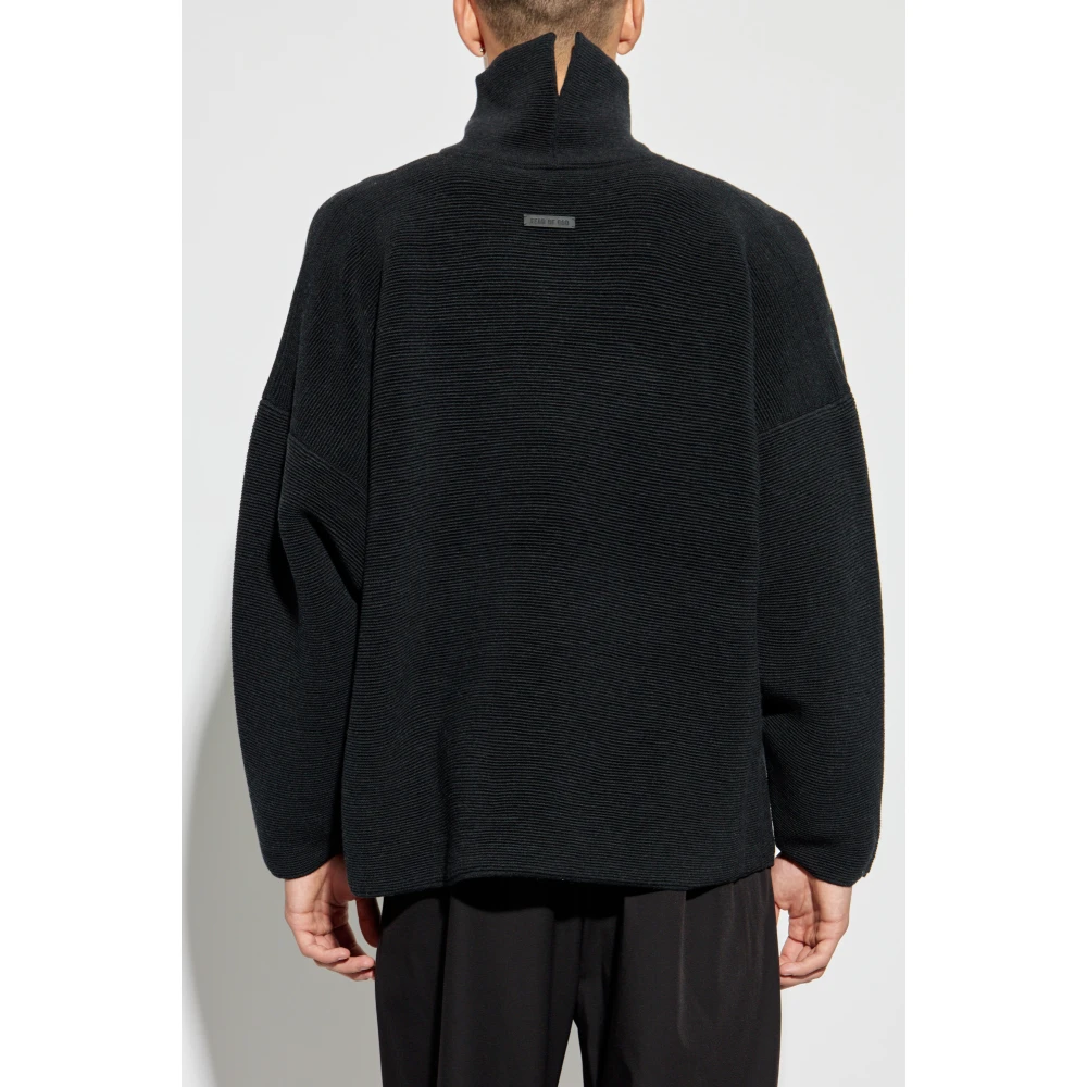 Fear Of God Wollen Turtleneck Ottoman Black Heren