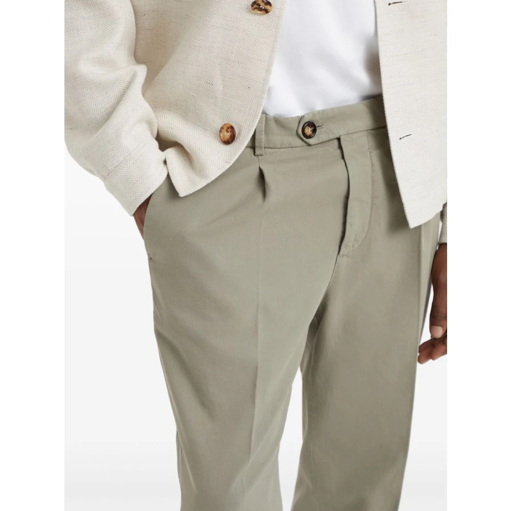 BRUNELLO CUCINELLI Heren Casual Chinos Broek Green Heren