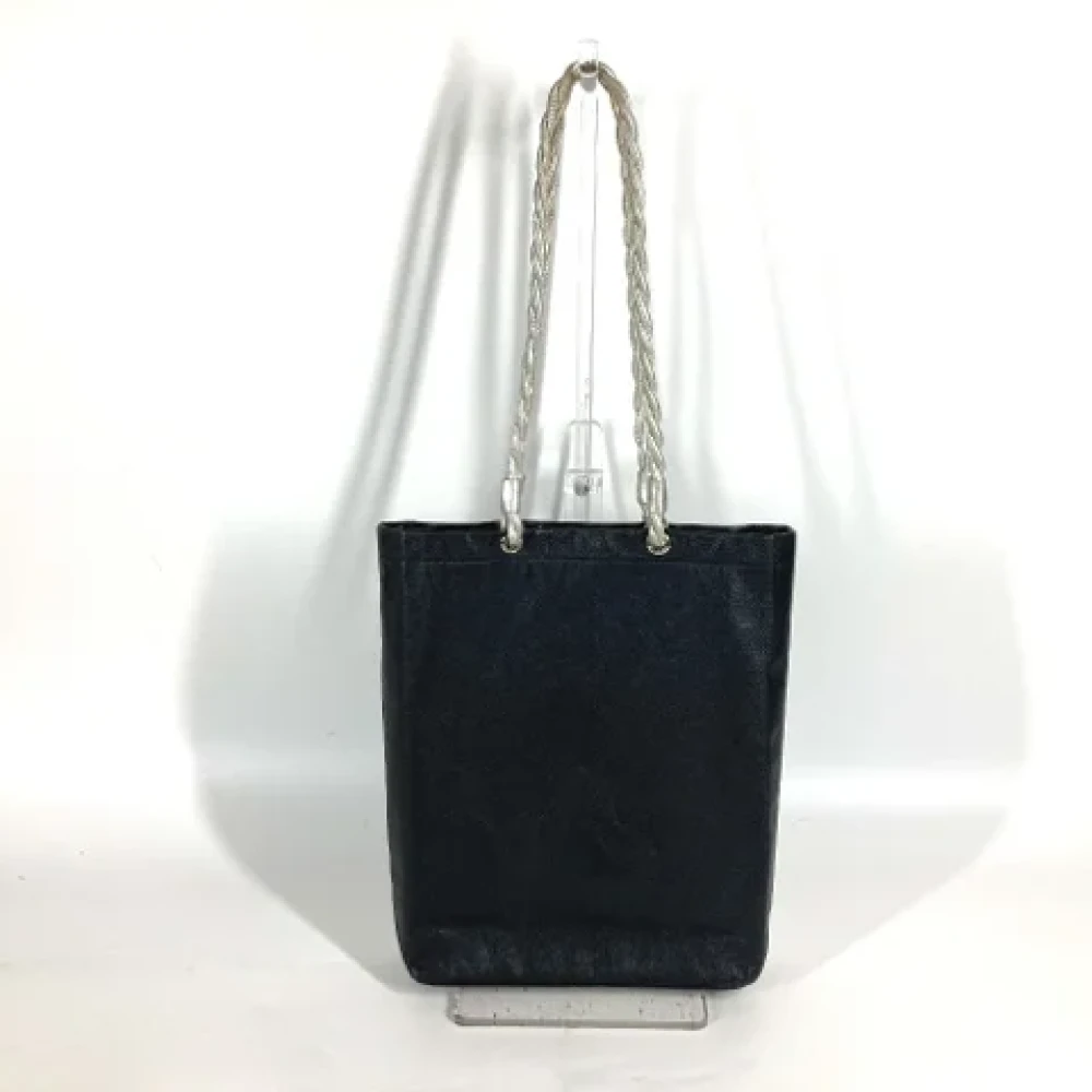 Bvlgari Vintage Pre-owned Leather shoulder-bags Black Dames