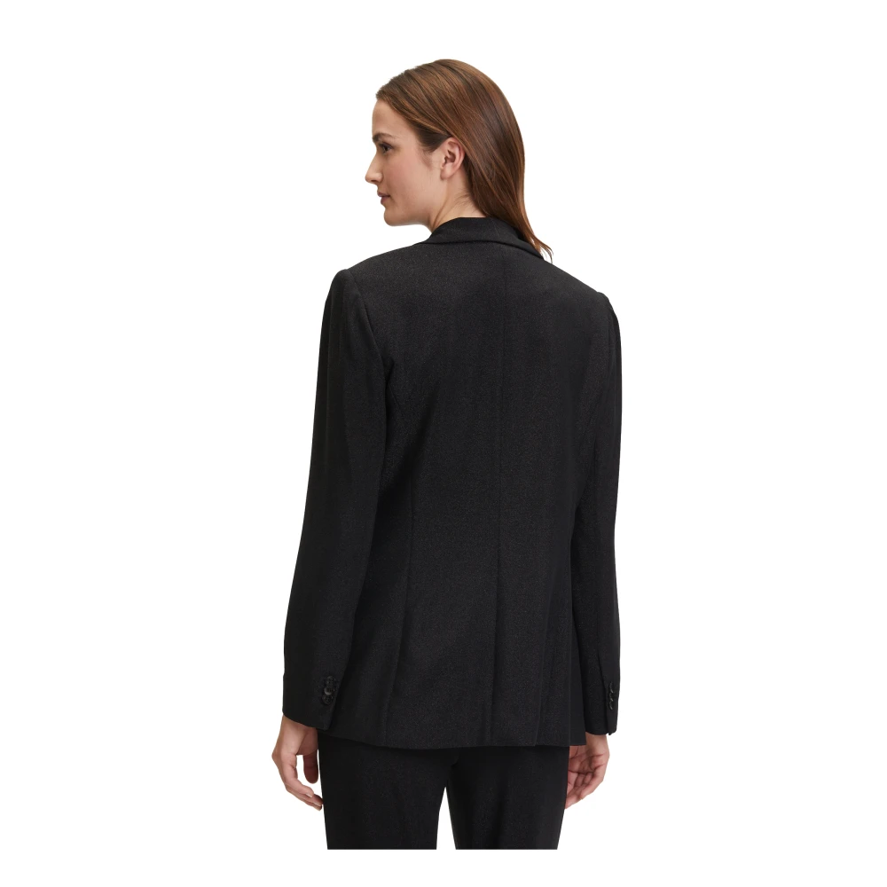 Betty & Co Stijlvolle Blazer met Zakken Black Dames