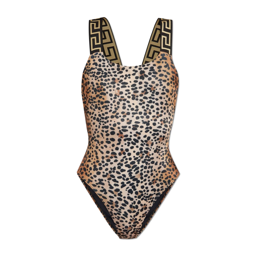 Versace Badpak met dierenmotief Beige Dames