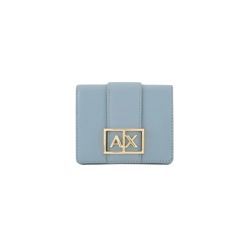 Armani Exchange Mini Dames Portemonnee Blue Dames