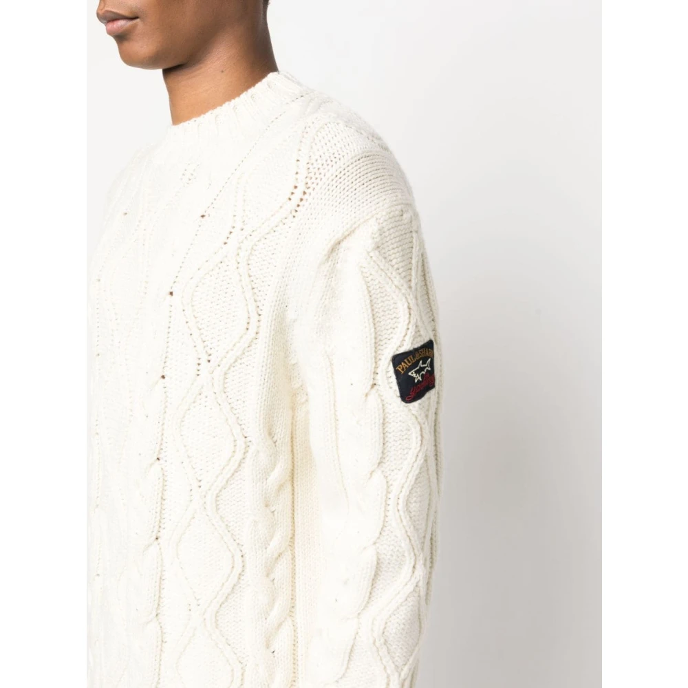 PAUL & SHARK Stijlvolle Rollneck Sweater White Heren