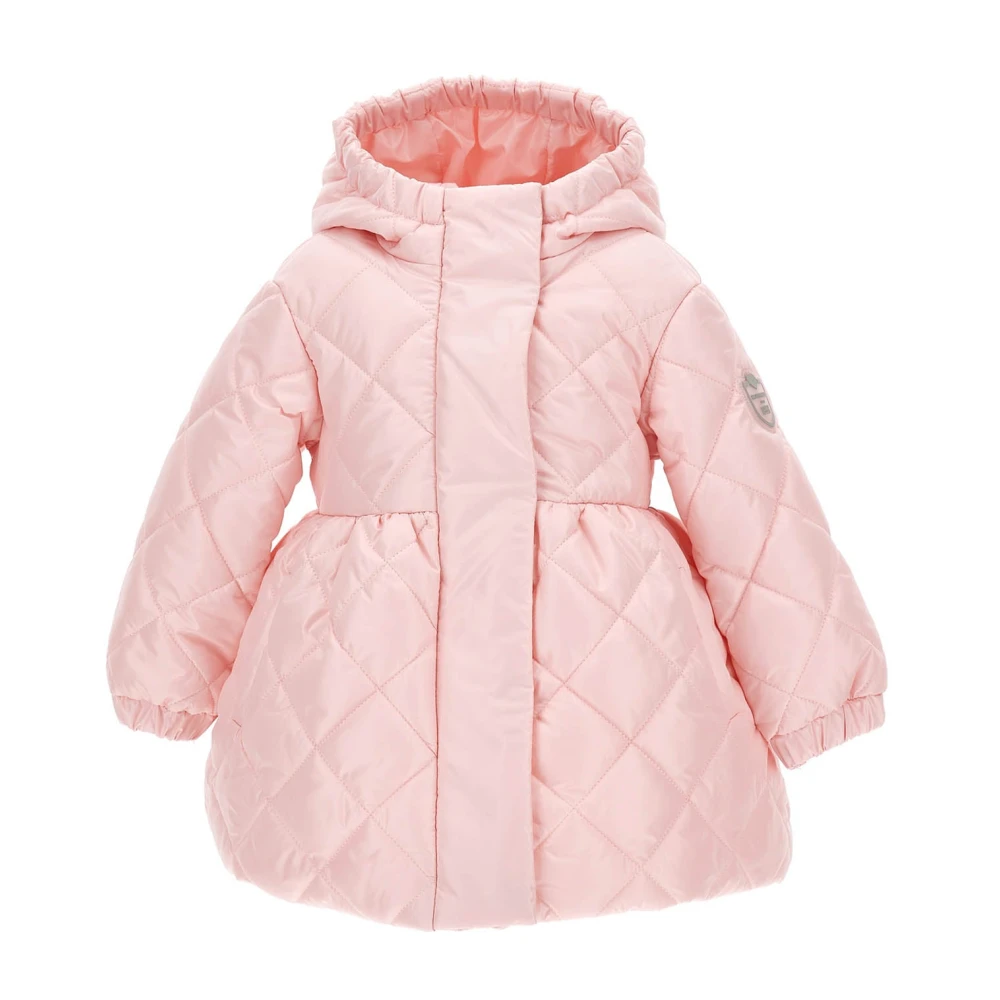 Monnalisa Girls Pink Winter Jackets, 9 M, Quilted Puffer Jacket