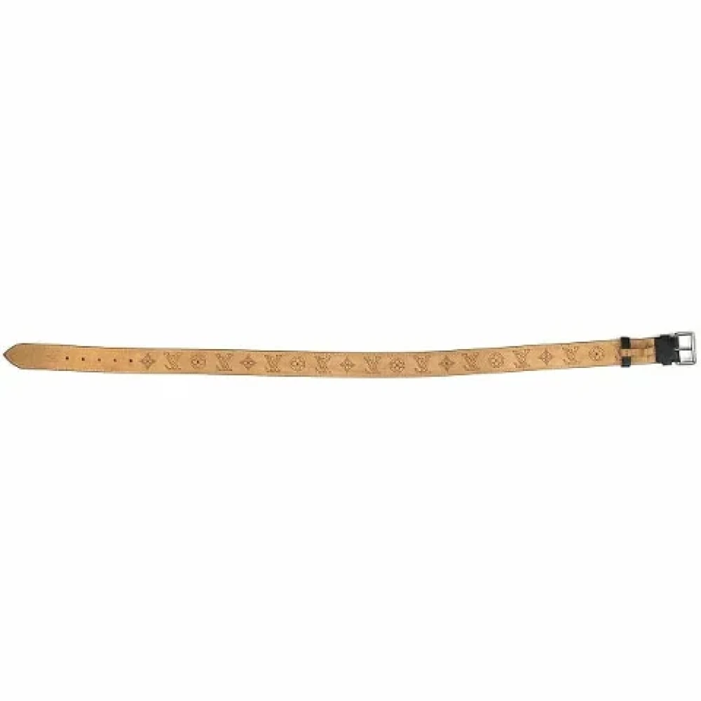Louis Vuitton Vintage Pre-owned Leather belts Black Dames