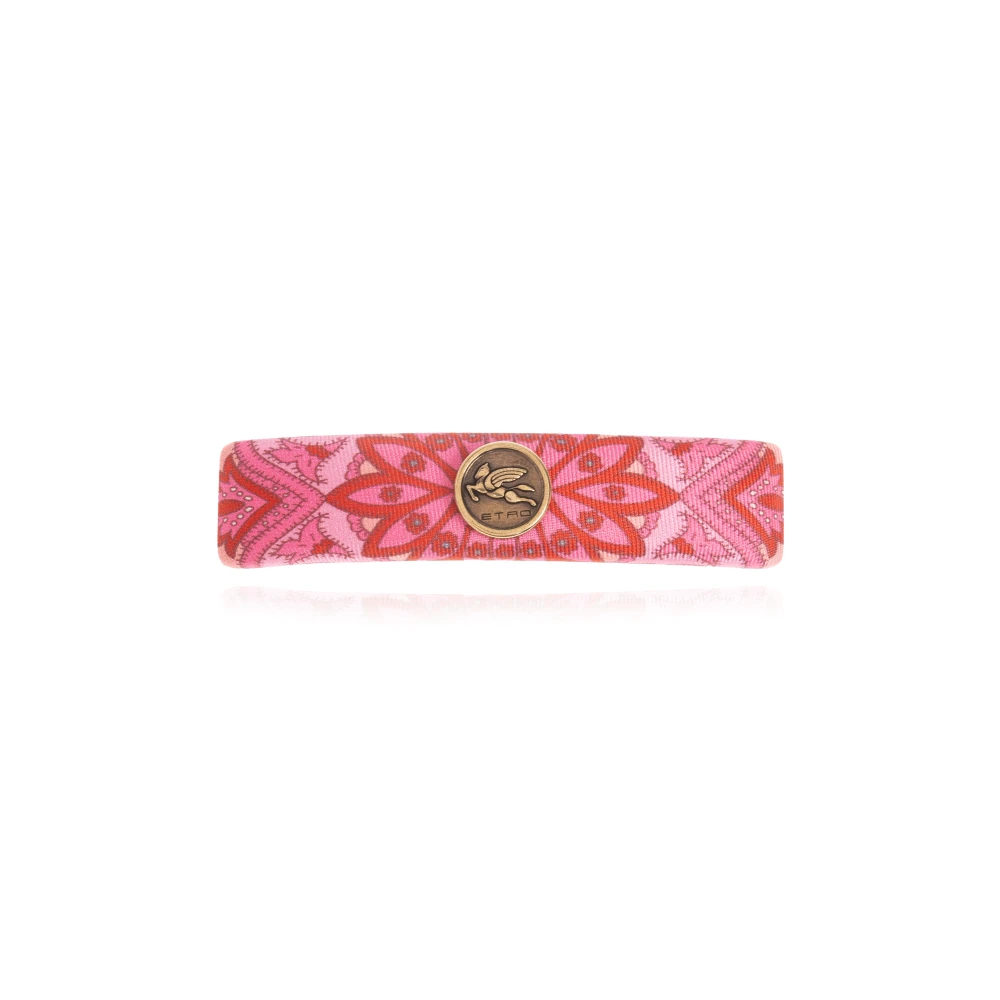 ETRO Haarknip met logo-vormige applicatie Pink Dames