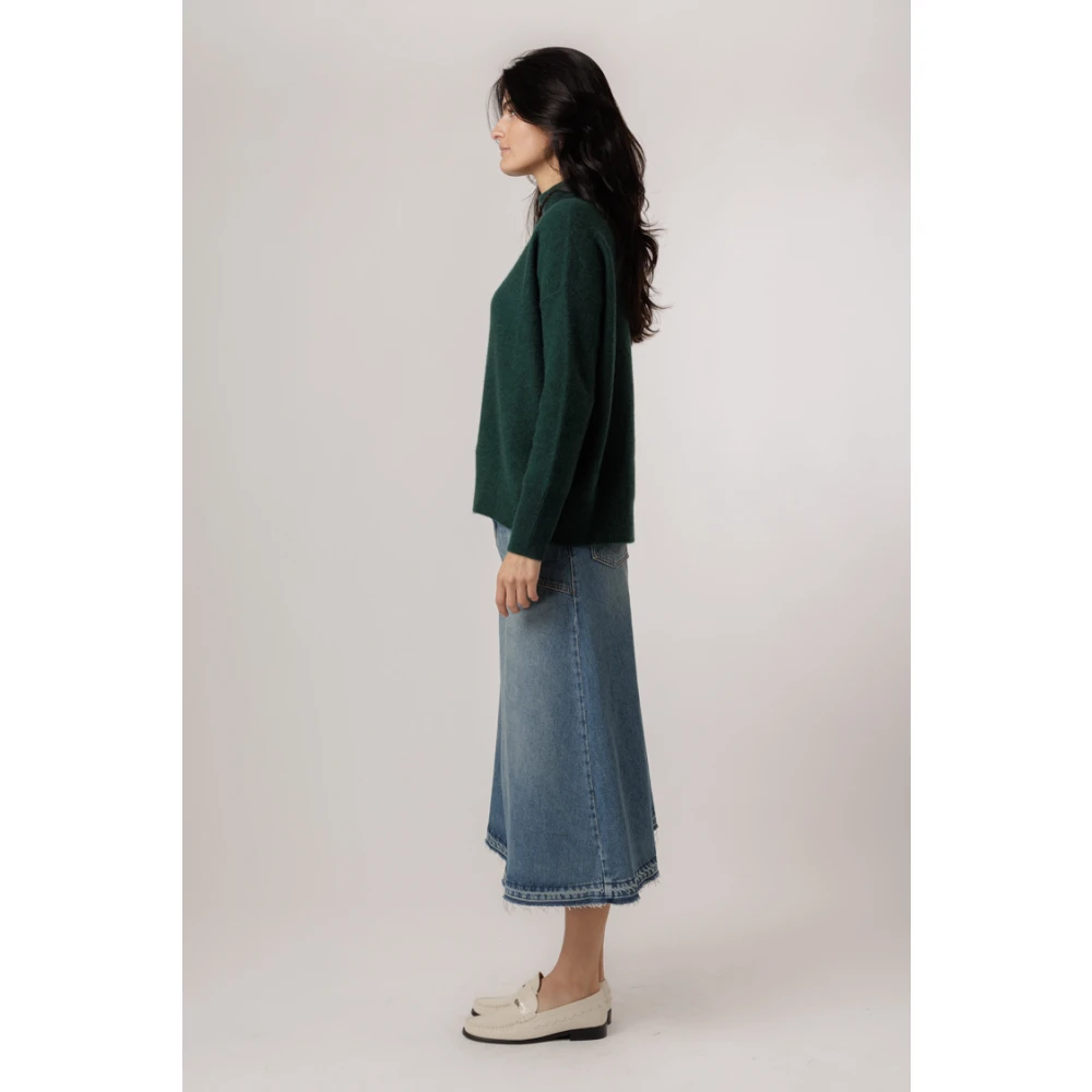 Vince Aqua Gem Gebreide Trui Green Dames