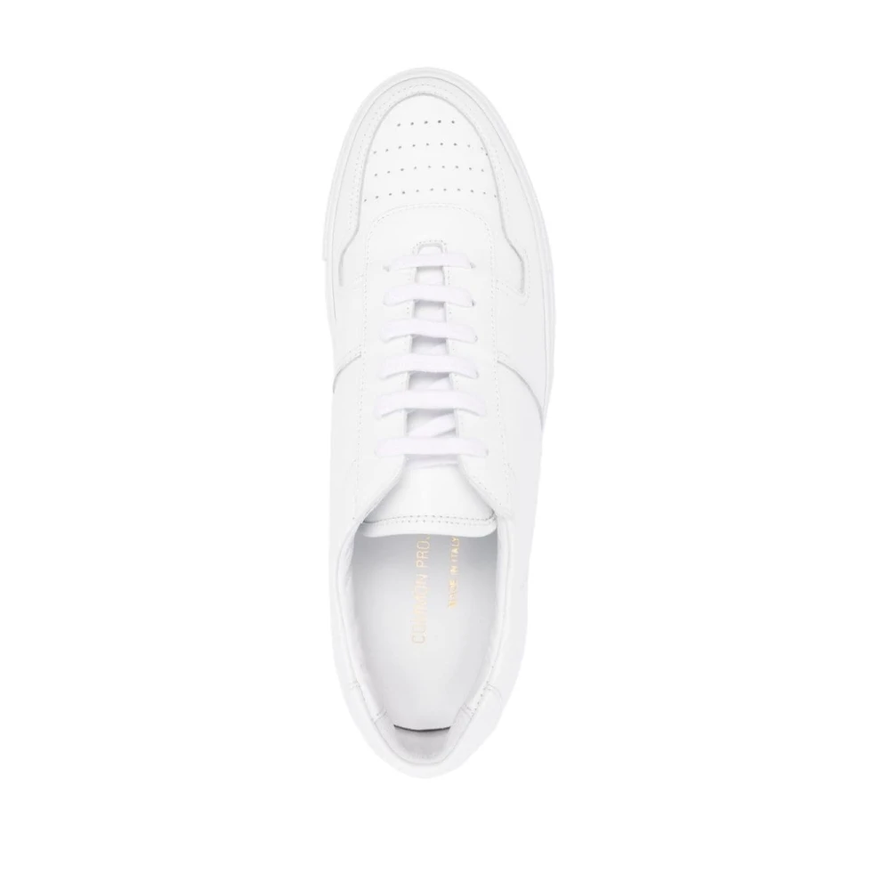 Common Projects Witte Leren Lage Sneakers White Heren