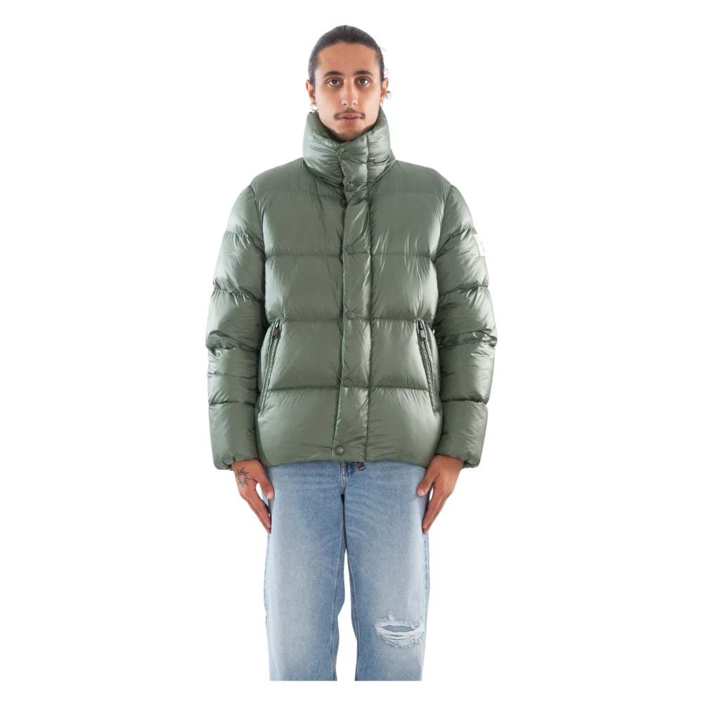 Afterlabel Glanzende Donsjas in Chamonix Stijl Green Heren