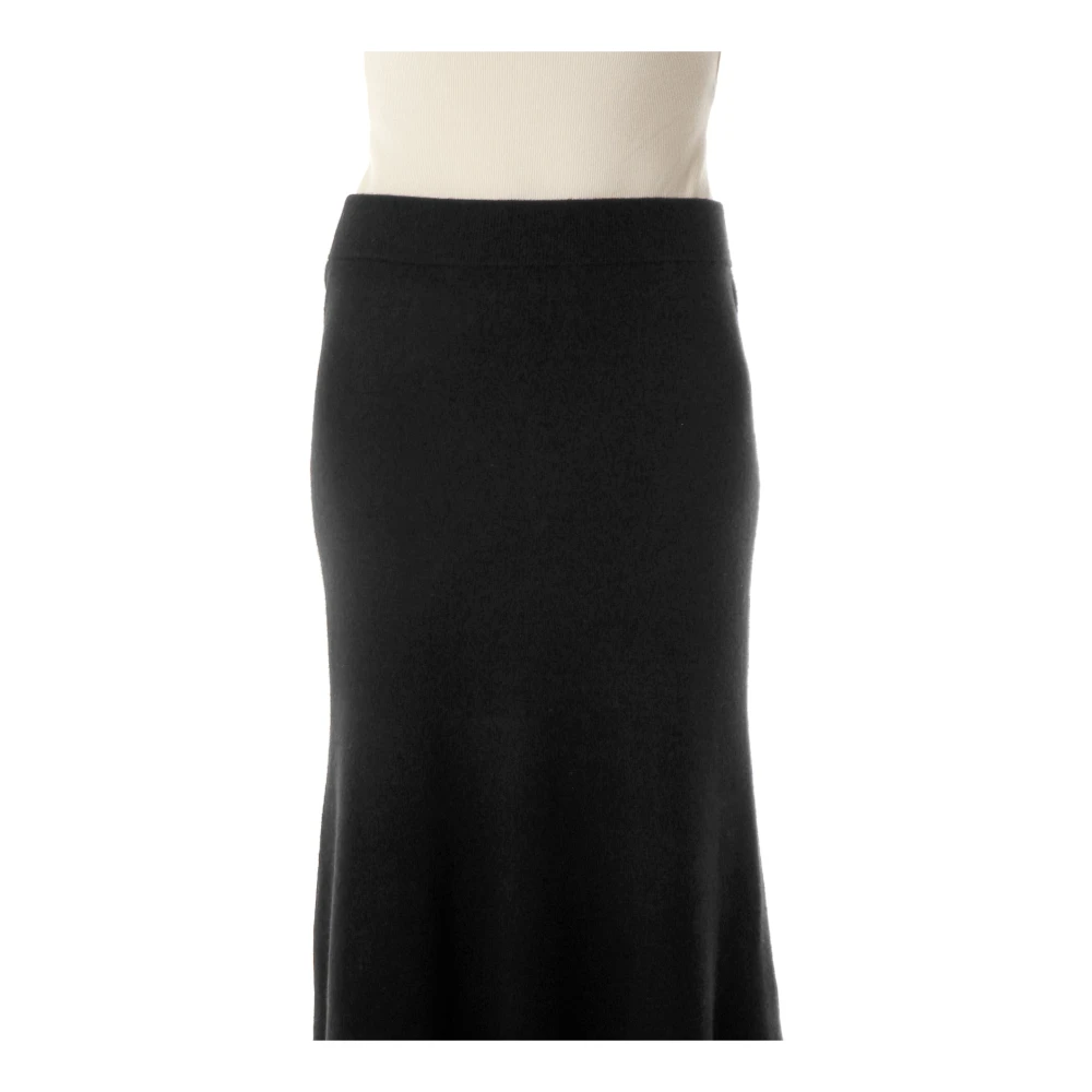 drykorn Gebreide rok met elastische tailleband Black Dames