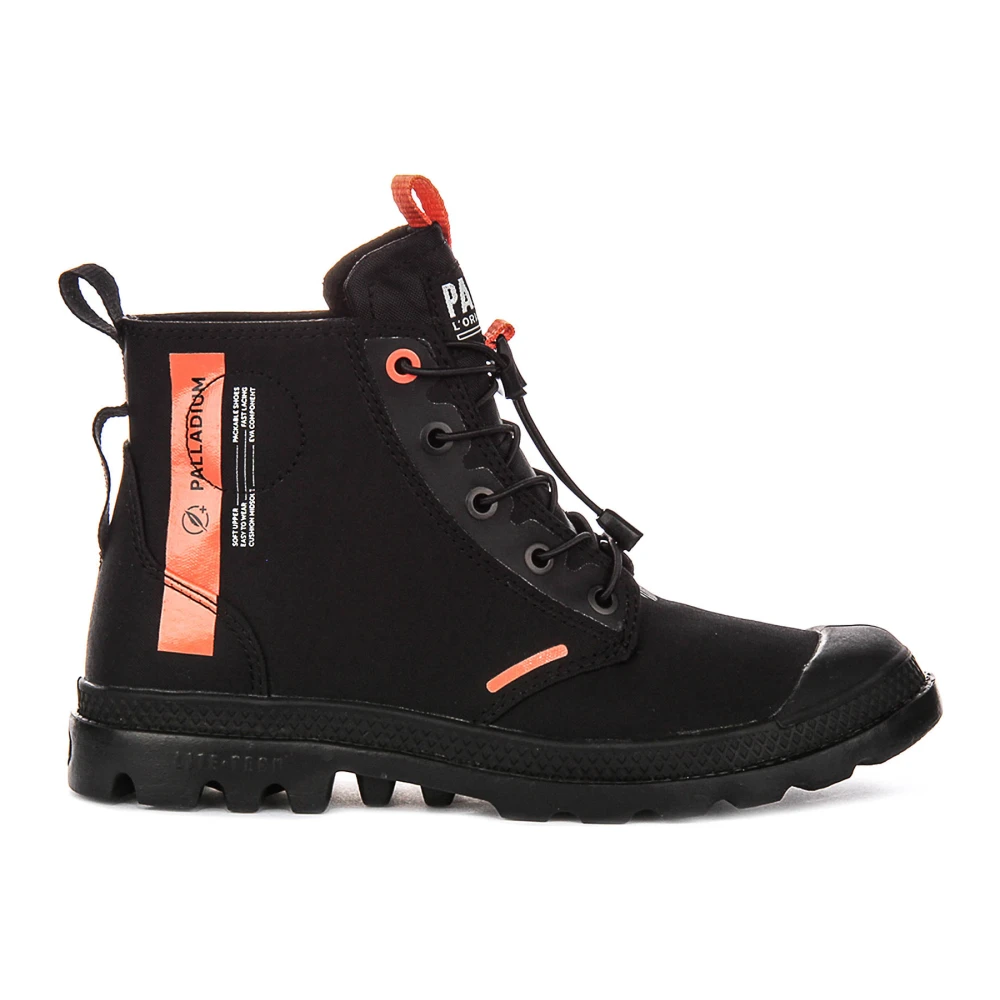 Palladium Black Lace-Up Boots, Male, 12 Uk, Pampa Lite Journey Boots