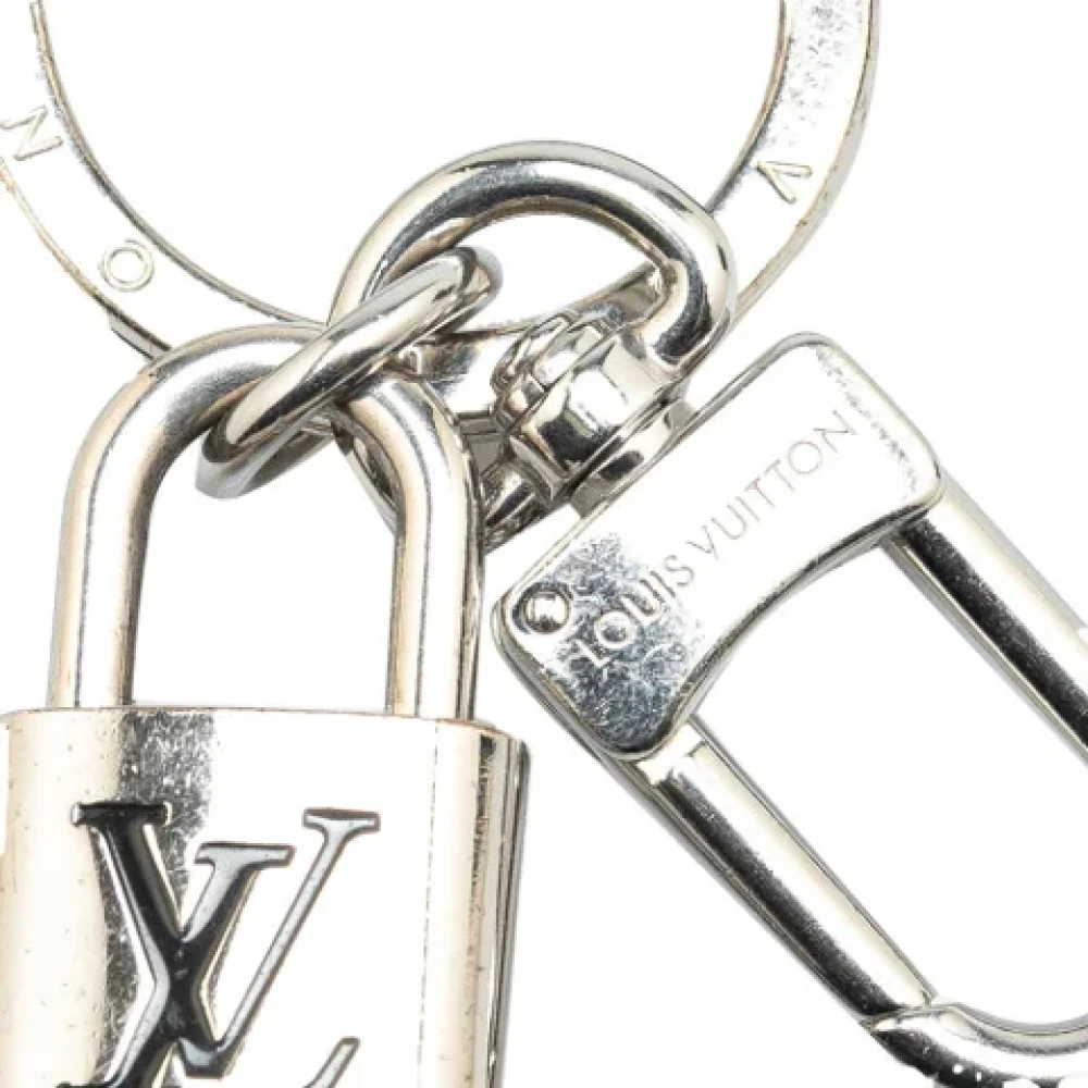 Louis Vuitton Vintage Pre-owned Metal key-holders Black Dames