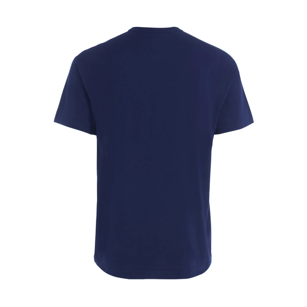 Comme des Garçons Play Blauw T-Shirt met Dubbel Hart voor Heren Blue Heren
