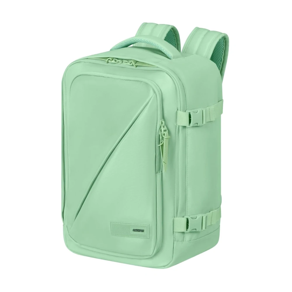 American Tourister Praktische en functionele handbagage rugzak Green Unisex