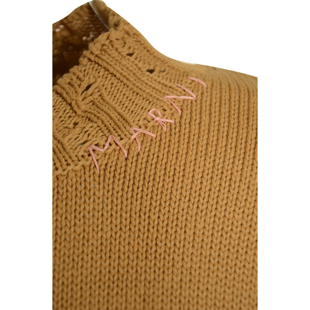 Marni Rondehals Sweater Brown Dames