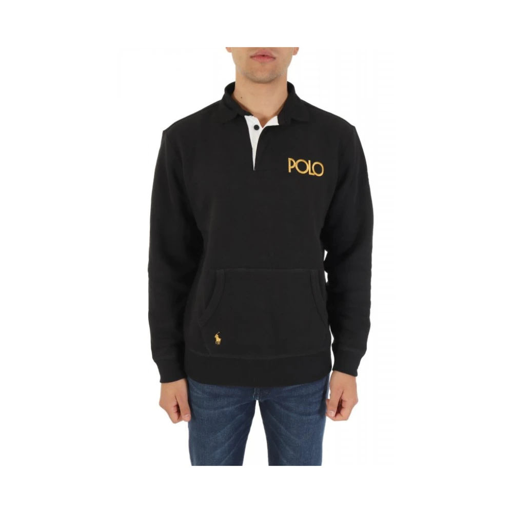 Ralph Lauren Uomo Nero Top, L, New,