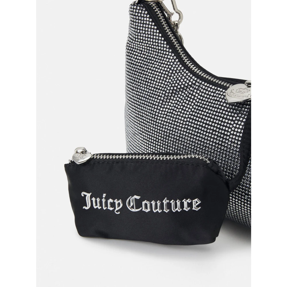 Juicy Couture Zilveren Hazel Small Handtas met Sierstenen Gray Dames