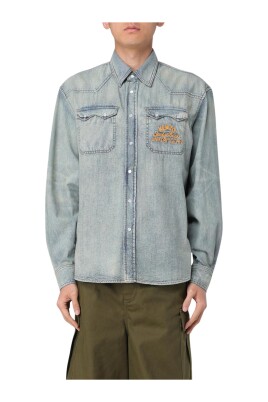chemise-en-denim-bleu-brodee