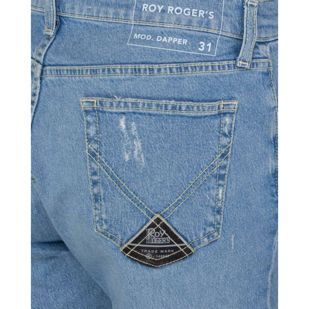 Roy Roger's Dapper Cliff Jeans met Rips Blue Heren