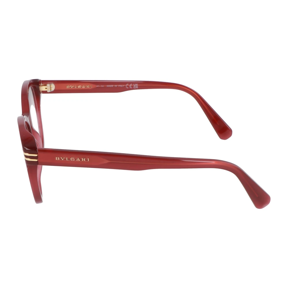 Bvlgari Onregelmatig acetaat montuur bril Red Unisex