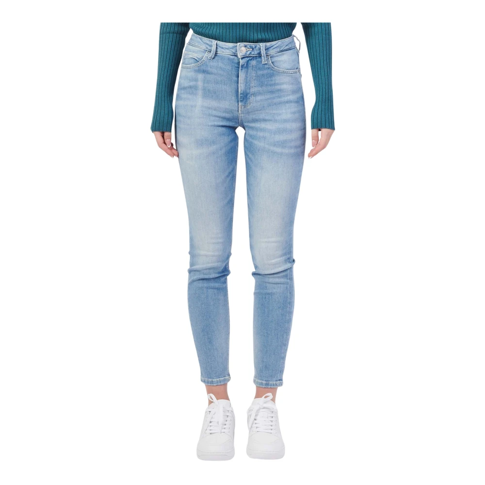 Guess Blauwe Skinny Katoenen Jeans Blue Dames