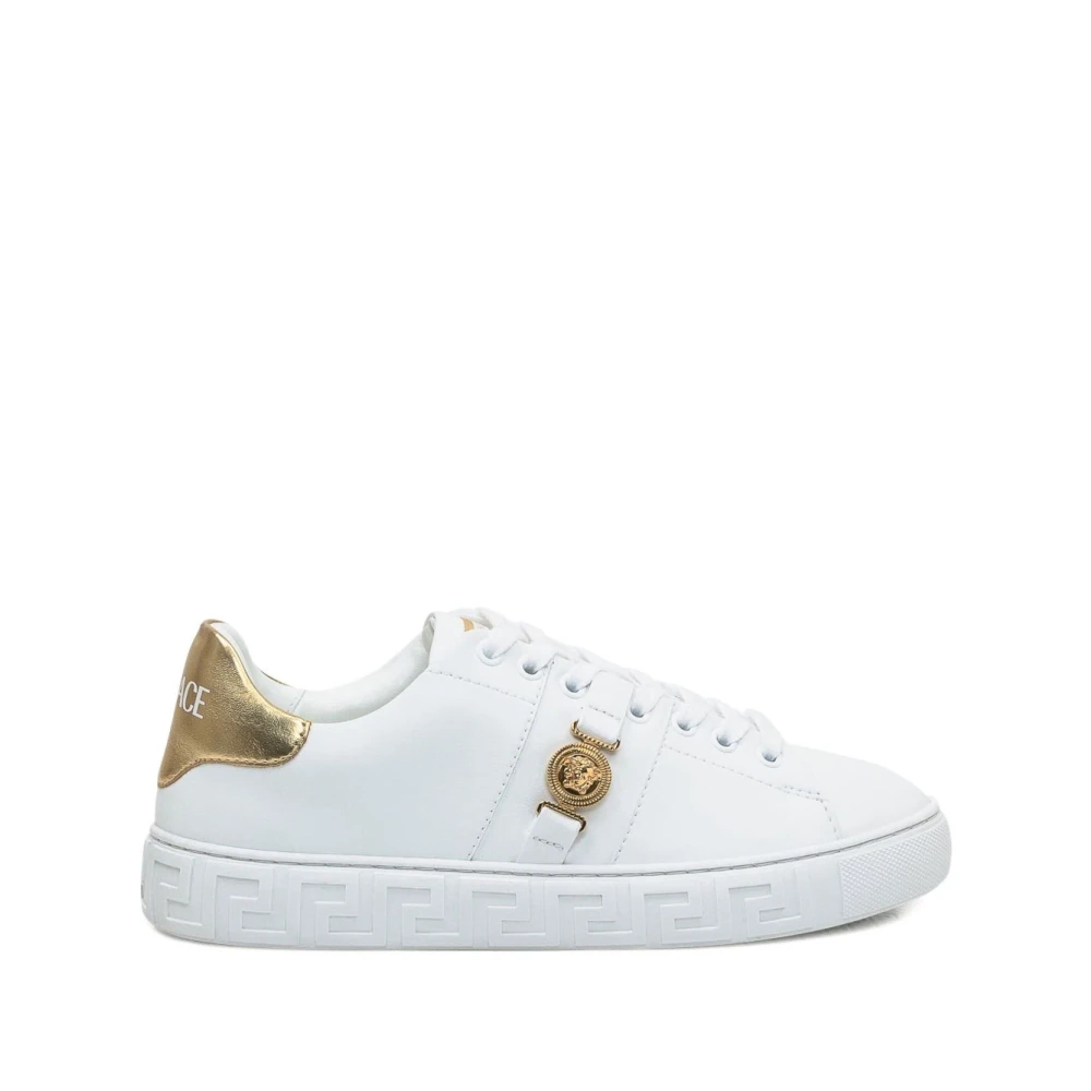 Versace Greca Leather Sneakers Dames Schoenen Wit